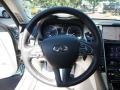 2015 Infiniti Q50 Stone Interior Steering Wheel Photo