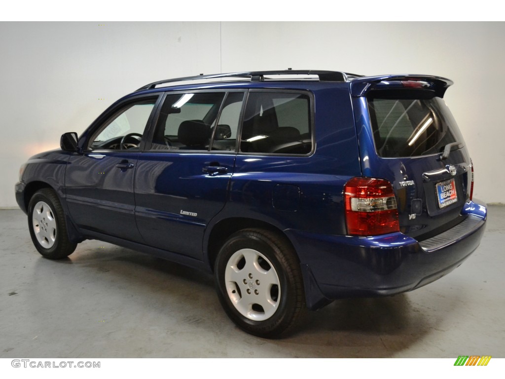 2007 Highlander V6 - Indigo Ink Pearl / Ash Gray photo #6