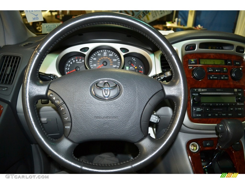 2007 Highlander V6 - Indigo Ink Pearl / Ash Gray photo #25