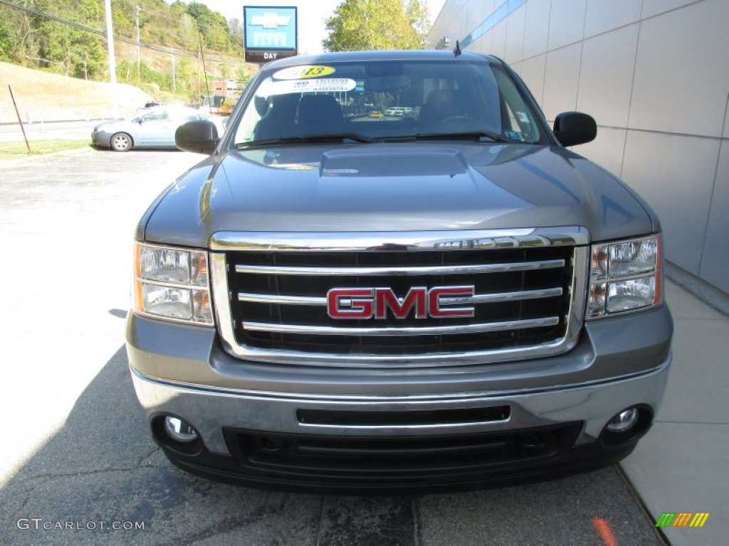 2013 Sierra 1500 SLE Extended Cab 4x4 - Mocha Steel Metallic / Ebony photo #15