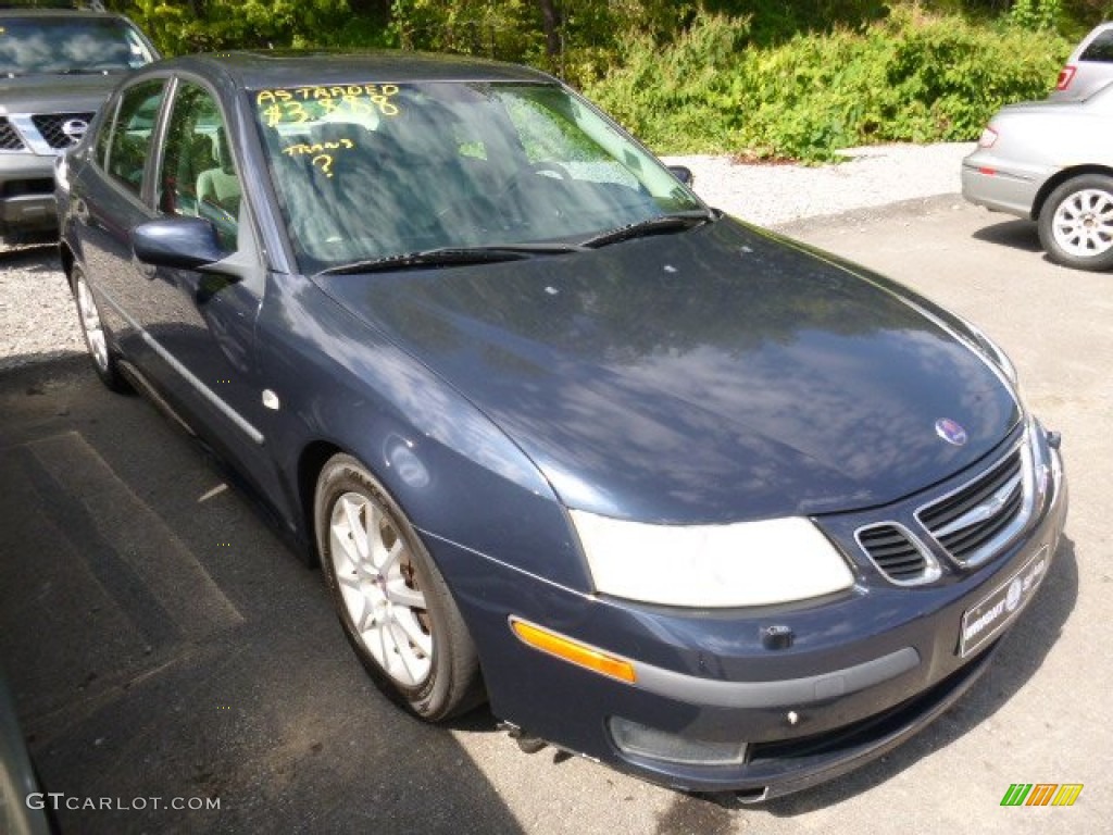2004 9-3 Linear Sedan - Nocturne Blue Metallic / Parchment photo #5