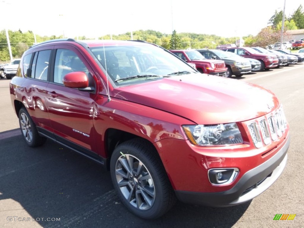 Deep Cherry Red Crystal Pearl 2016 Jeep Compass High Altitude 4x4 Exterior Photo #107320694