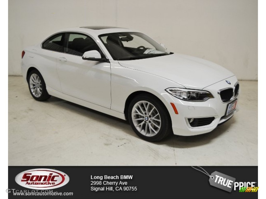 2016 2 Series 228i Coupe - Alpine White / Black photo #1