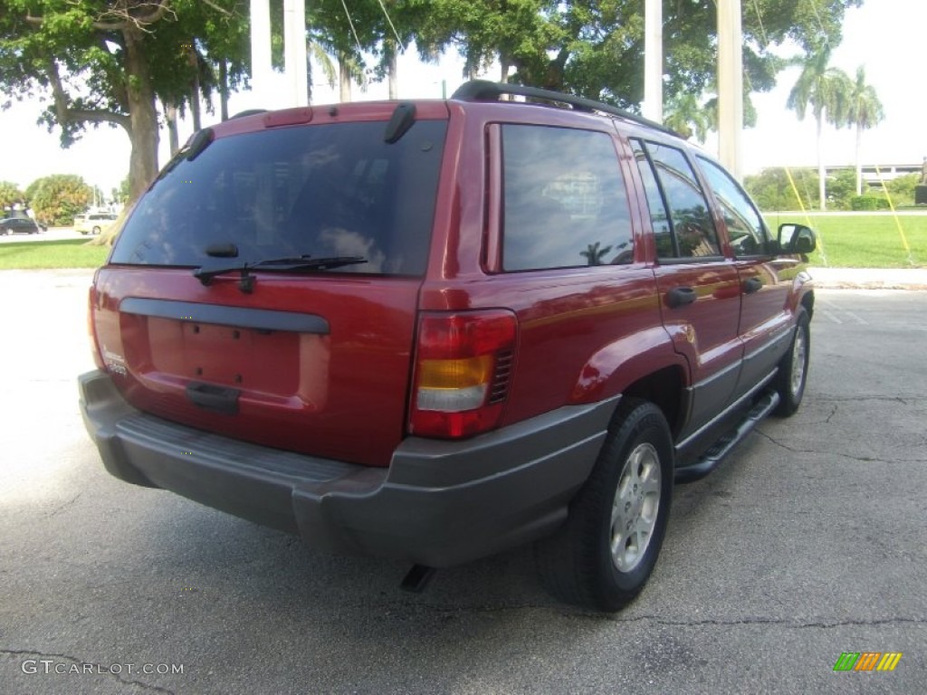 2002 Grand Cherokee Laredo - Inferno Red Tinted Pearlcoat / Sandstone photo #5