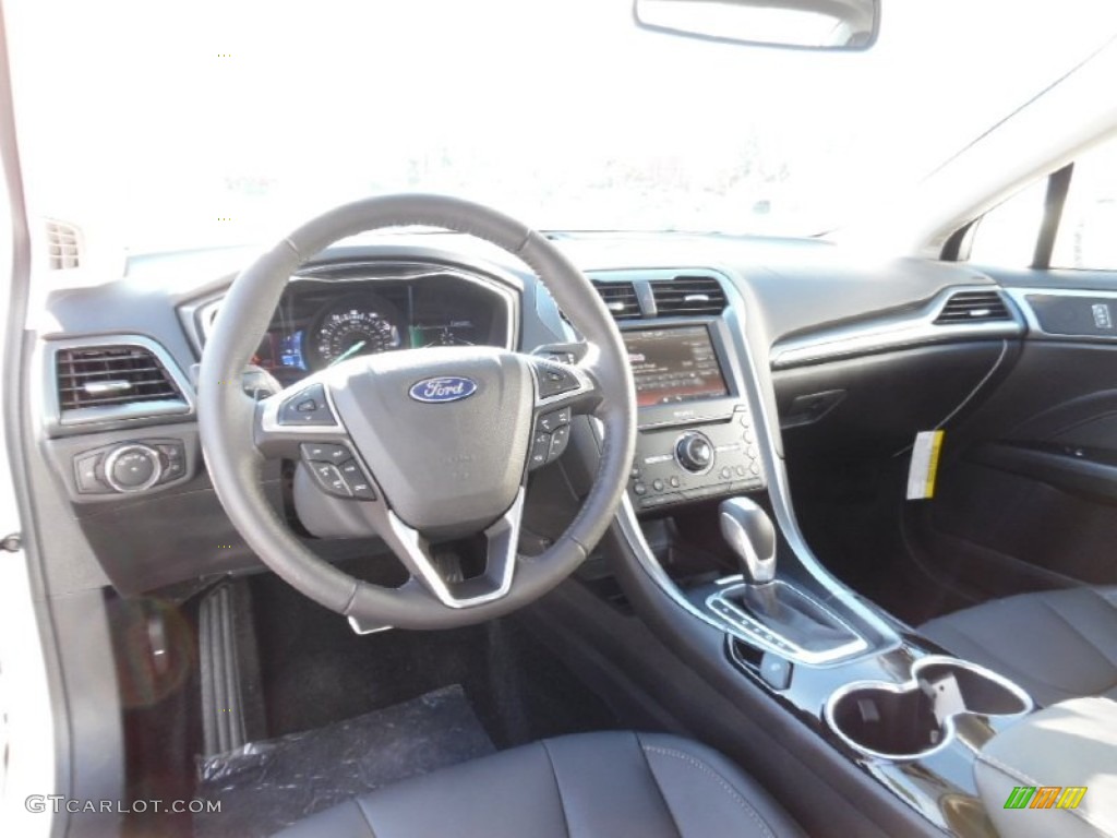 Charcoal Black Interior 2016 Ford Fusion Titanium AWD Photo #107328269