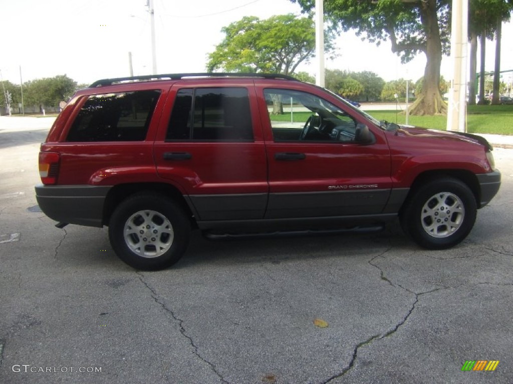 2002 Grand Cherokee Laredo - Inferno Red Tinted Pearlcoat / Sandstone photo #6