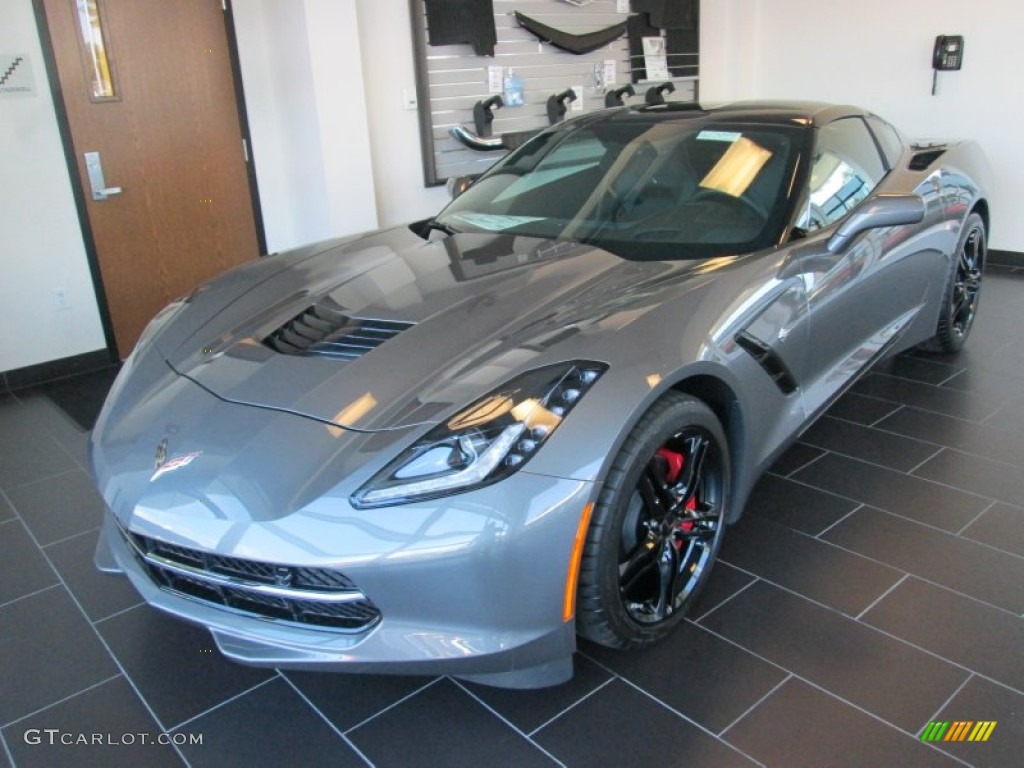 Shark Gray Metallic 2016 Chevrolet Corvette Stingray Coupe Exterior Photo #107329148