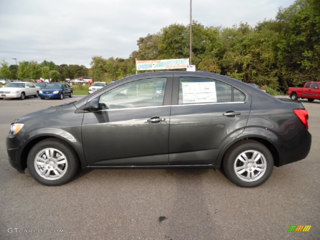 Nightfall Gray Metallic 2016 Chevrolet Sonic LT Sedan Exterior Photo #107329193