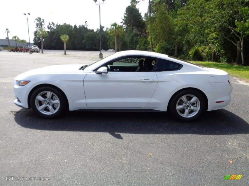 2015 Mustang V6 Coupe - Oxford White / Ebony photo #6