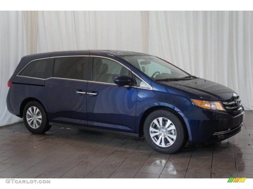 2016 Odyssey EX-L - Obsidian Blue Pearl / Gray photo #5