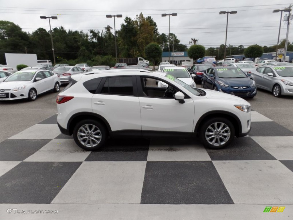 2014 CX-5 Grand Touring - Crystal White Pearl Mica / Sand photo #3