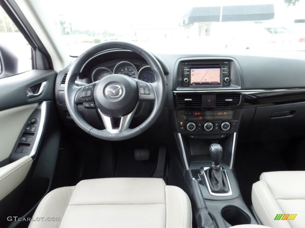 2014 CX-5 Grand Touring - Crystal White Pearl Mica / Sand photo #15