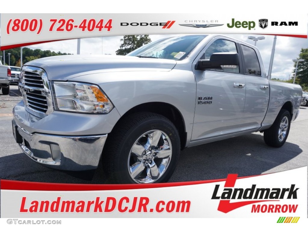 2016 1500 Big Horn Quad Cab - Bright Silver Metallic / Black/Diesel Gray photo #1