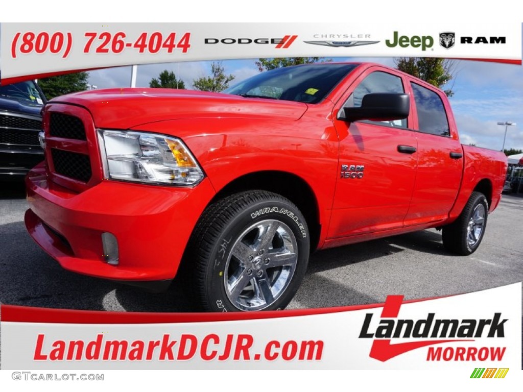 2015 1500 Express Crew Cab - Flame Red / Black/Diesel Gray photo #1