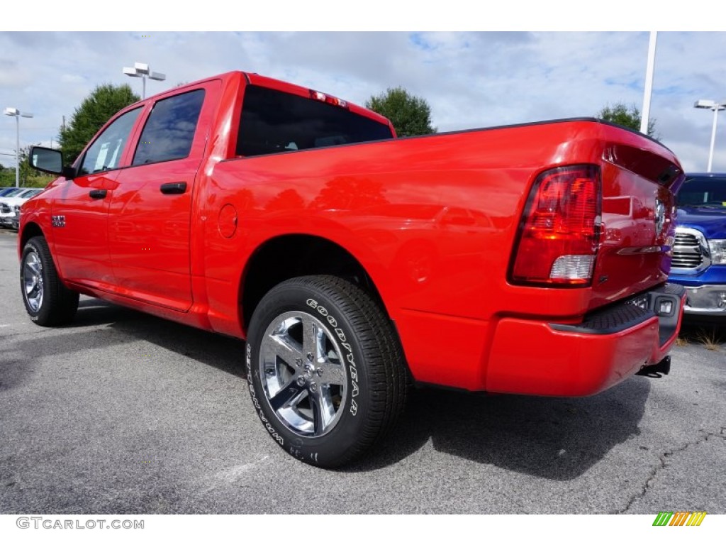 2015 1500 Express Crew Cab - Flame Red / Black/Diesel Gray photo #2