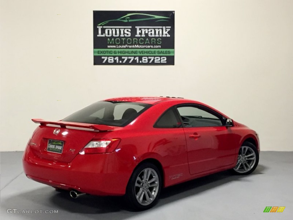 2008 Civic Si Coupe - Rallye Red / Black photo #5