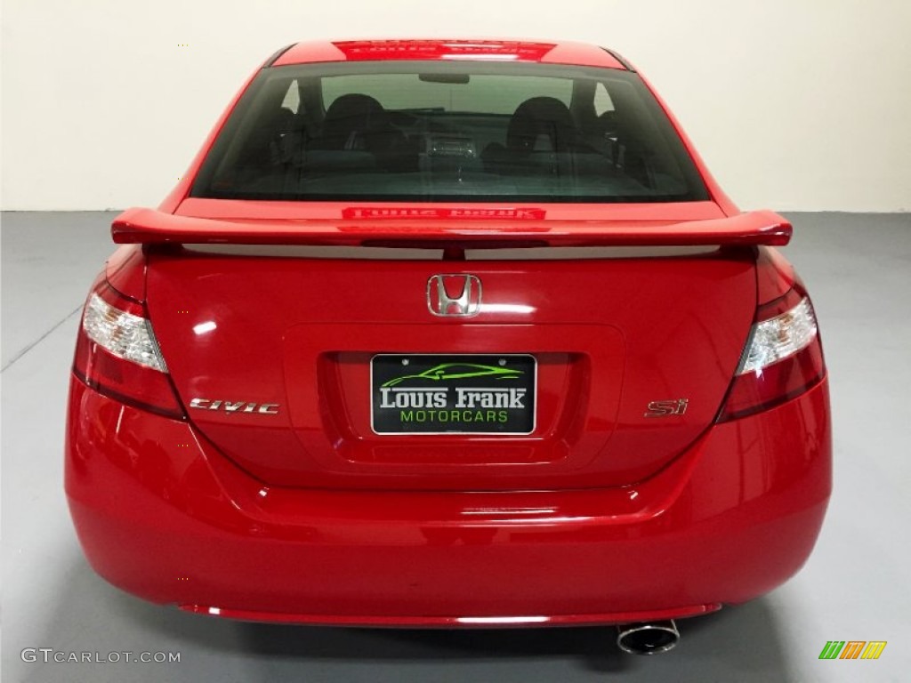 2008 Civic Si Coupe - Rallye Red / Black photo #8