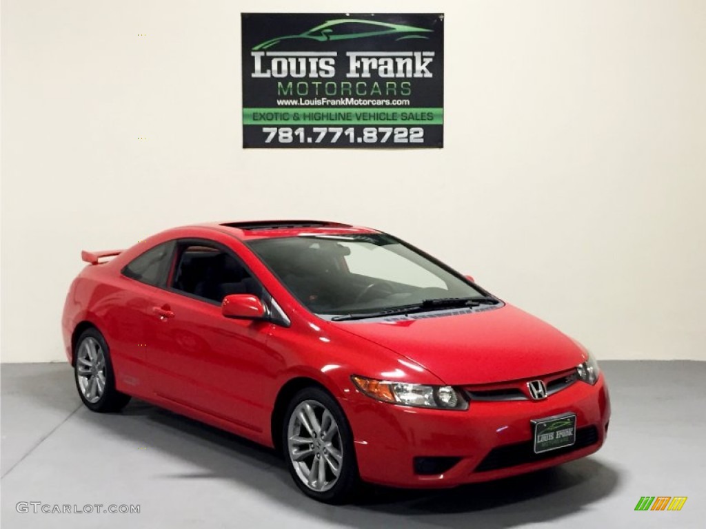 2008 Civic Si Coupe - Rallye Red / Black photo #10