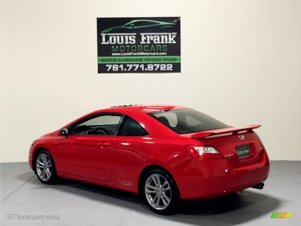 2008 Civic Si Coupe - Rallye Red / Black photo #11