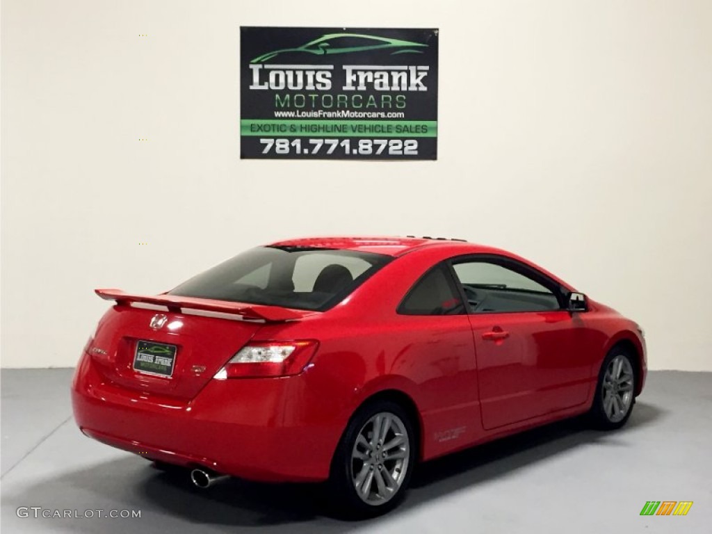 2008 Civic Si Coupe - Rallye Red / Black photo #12