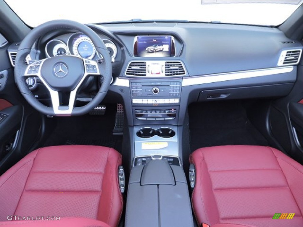 2016 Mercedes-Benz E 400 Cabriolet Red/Black Dashboard Photo #107348596