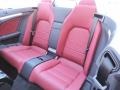 2016 Mercedes-Benz E Red/Black Interior Rear Seat Photo