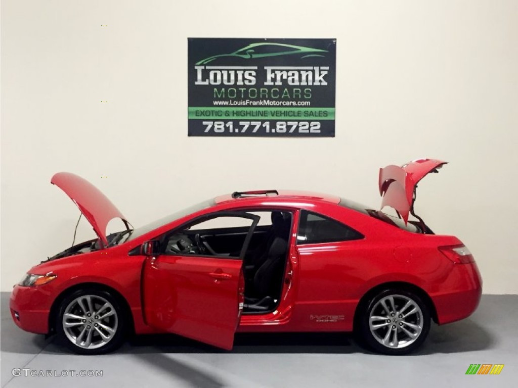 2008 Civic Si Coupe - Rallye Red / Black photo #31
