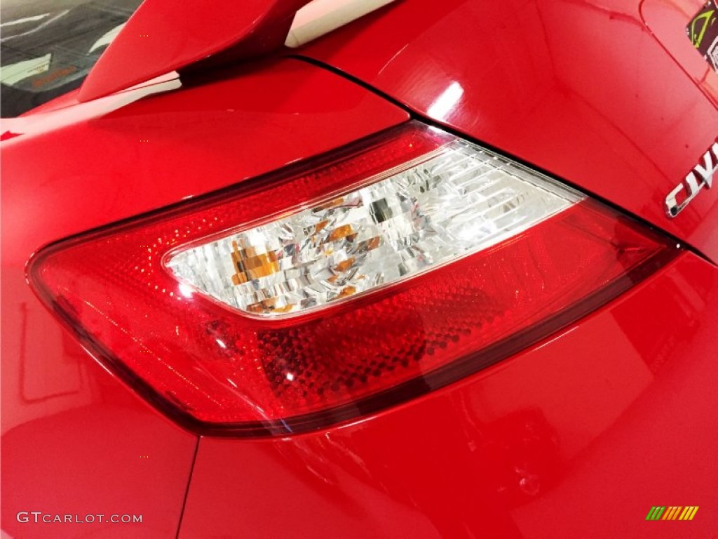 2008 Civic Si Coupe - Rallye Red / Black photo #42