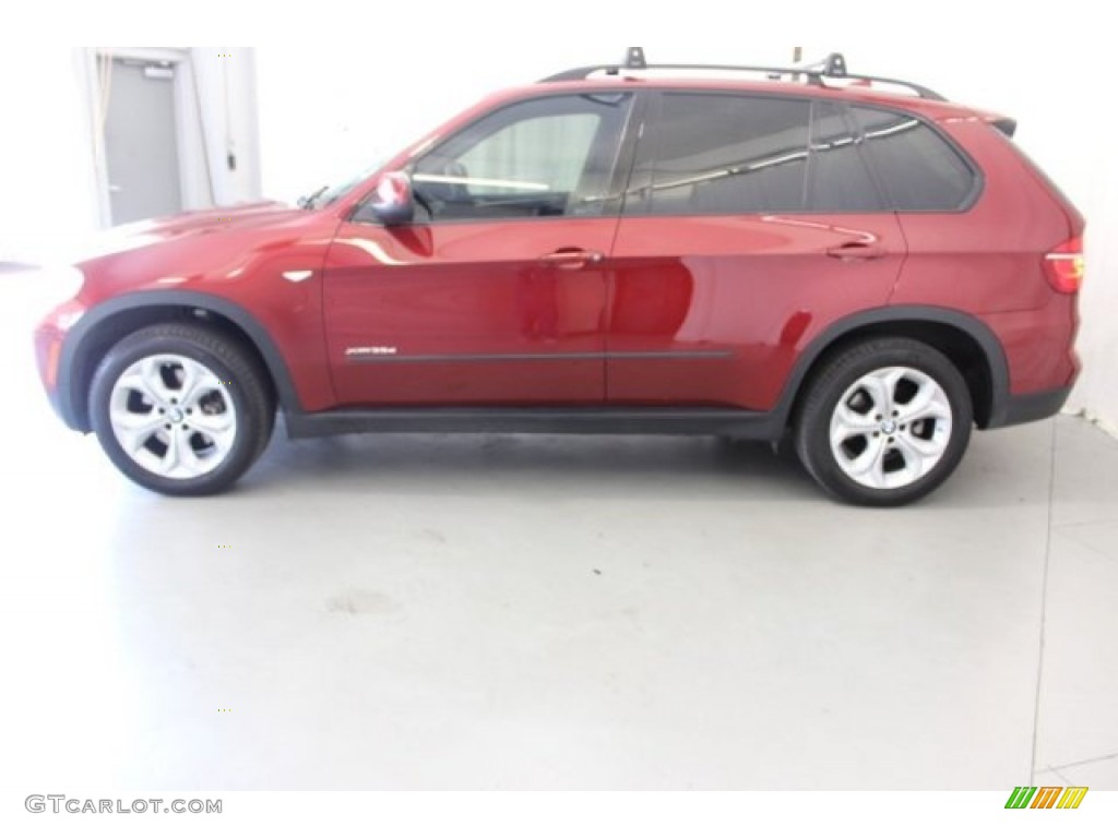2012 X5 xDrive35d - Vermillion Red Metallic / Black photo #6