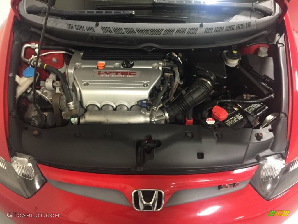 2008 Civic Si Coupe - Rallye Red / Black photo #52