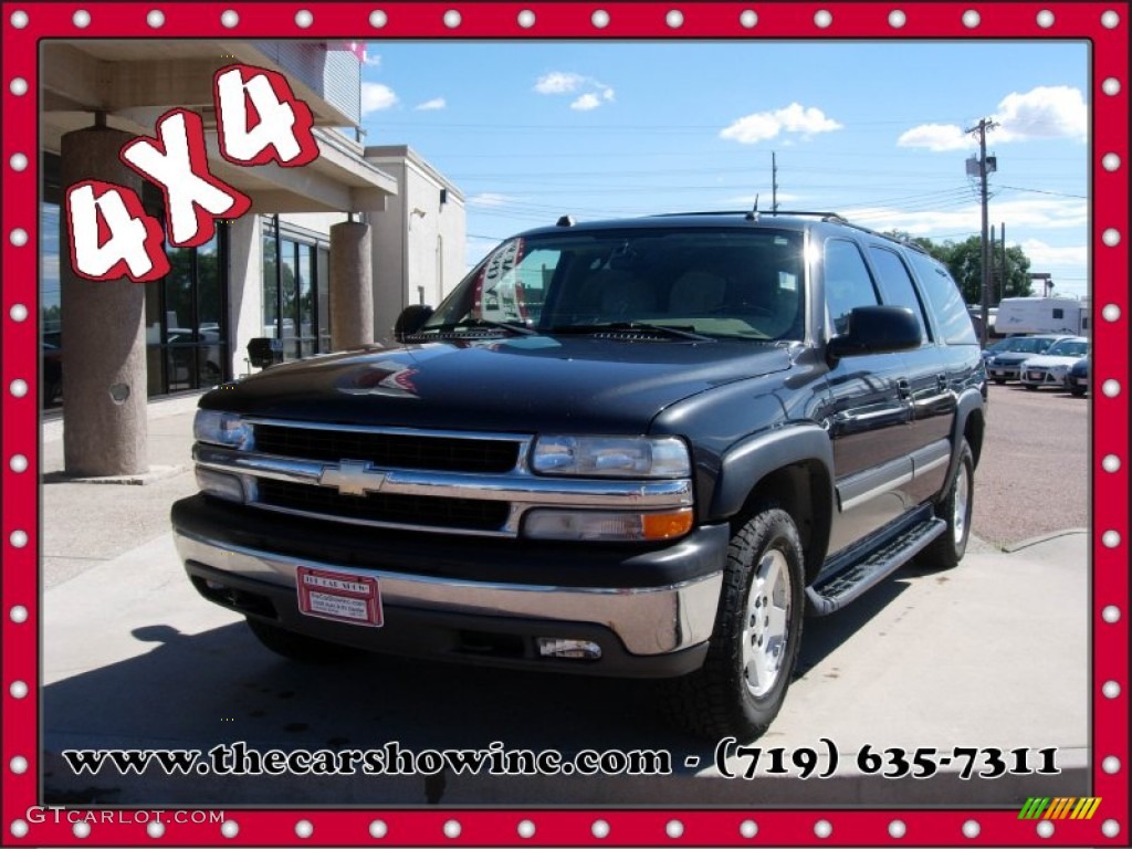 2005 Suburban 1500 LT 4x4 - Dark Gray Metallic / Tan/Neutral photo #1