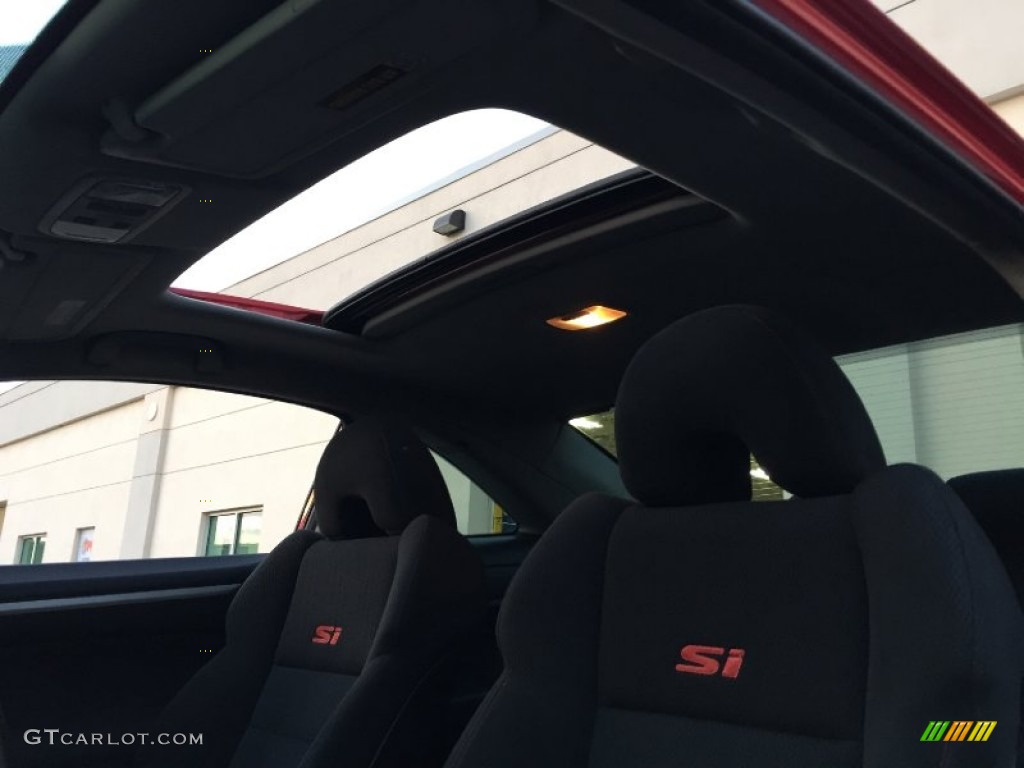 2008 Civic Si Coupe - Rallye Red / Black photo #78