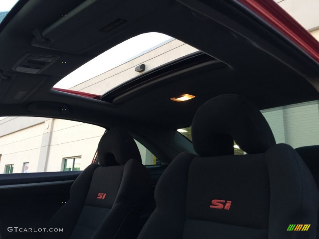 2008 Civic Si Coupe - Rallye Red / Black photo #79