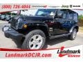 2015 Black Jeep Wrangler Unlimited Sahara 4x4  photo #1