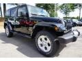 2015 Black Jeep Wrangler Unlimited Sahara 4x4  photo #4