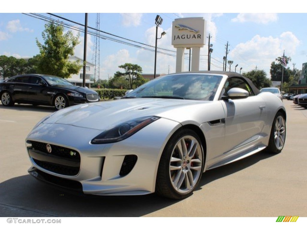 Rhodium Silver Metallic 2016 Jaguar F-TYPE R Convertible Exterior Photo #107355190