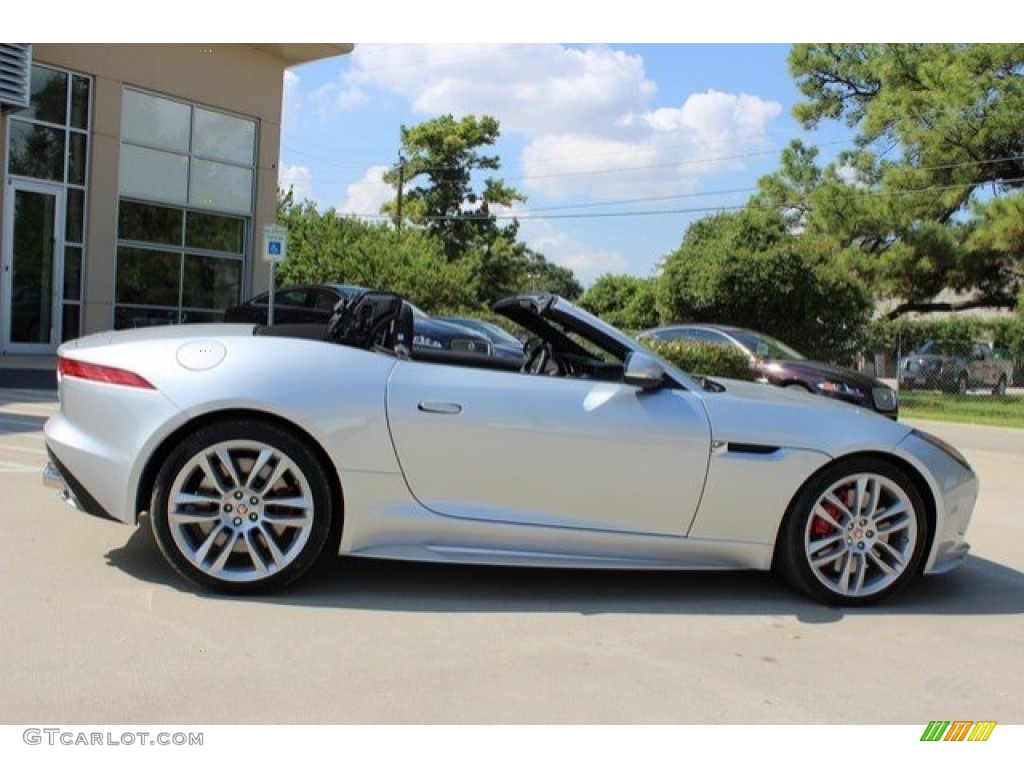 2016 F-TYPE R Convertible - Rhodium Silver Metallic / Jet photo #14