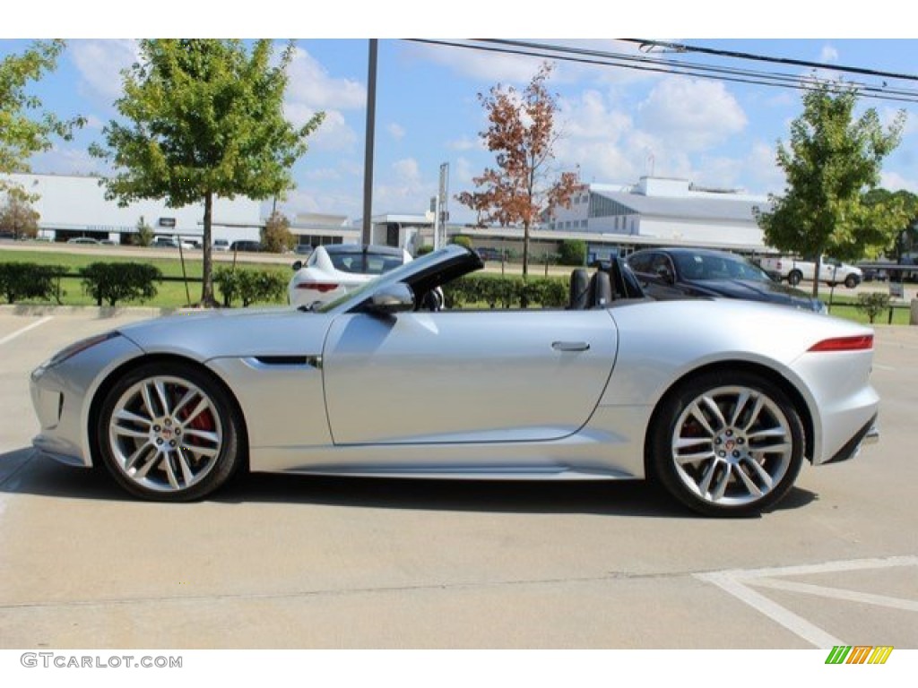 2016 F-TYPE R Convertible - Rhodium Silver Metallic / Jet photo #16