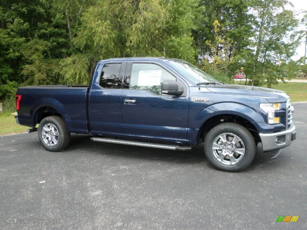 Blue Jeans Metallic 2015 Ford F150 XLT SuperCab Exterior Photo #107356483