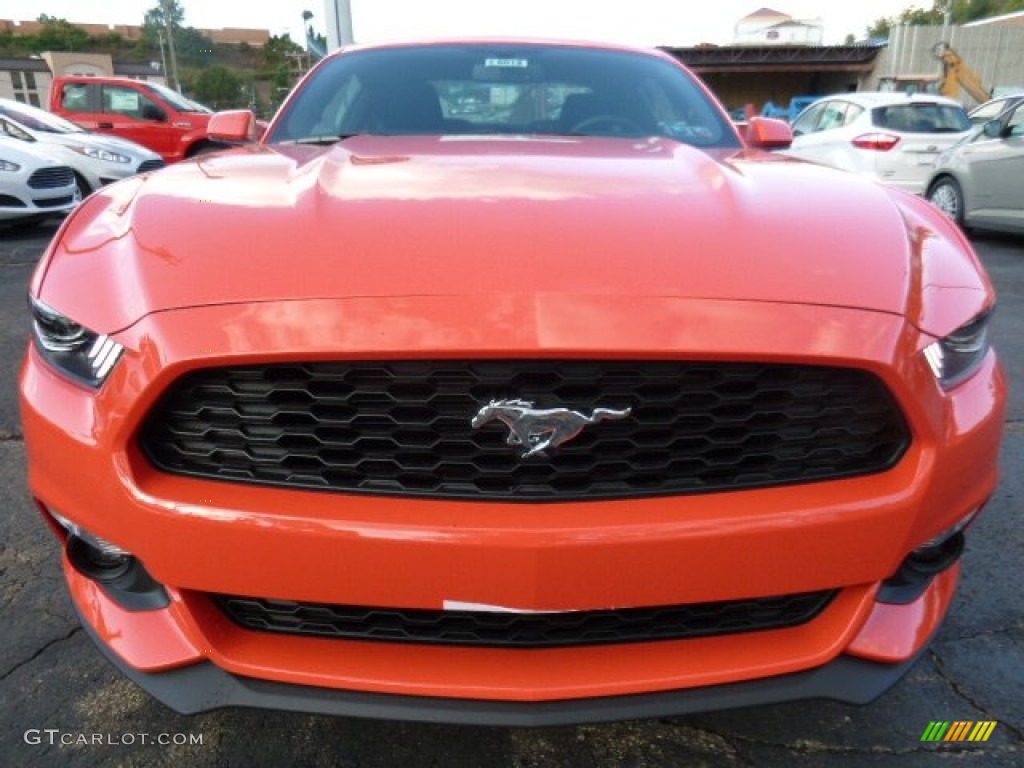 2016 Mustang EcoBoost Coupe - Competition Orange / Ebony photo #6