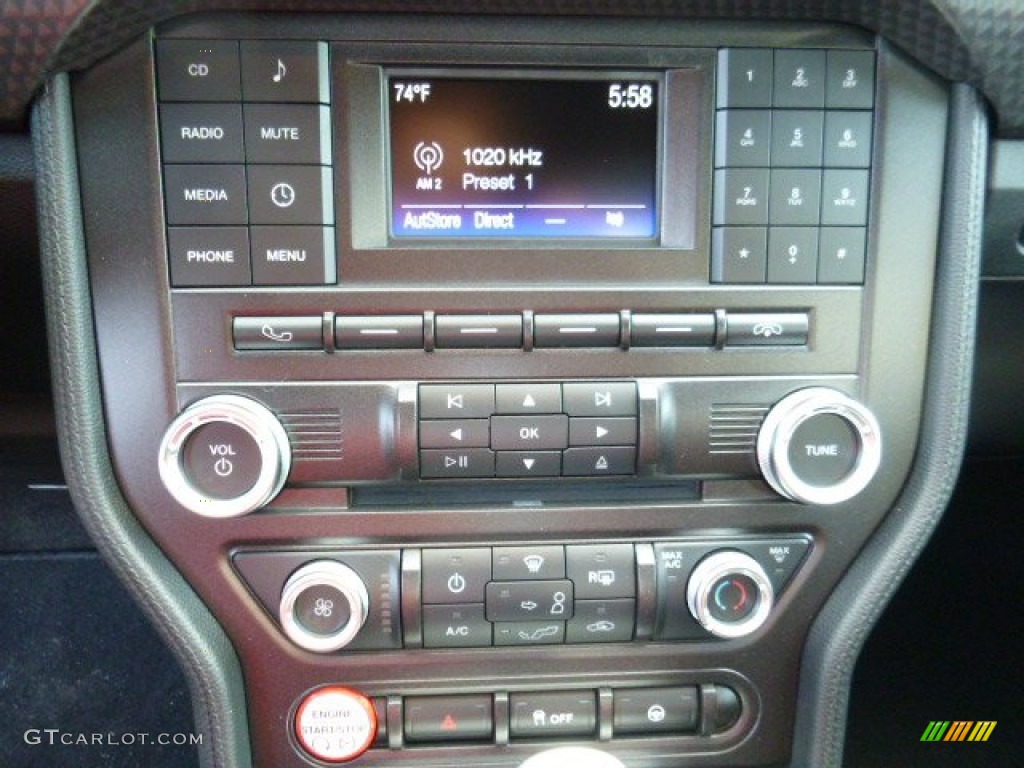 2016 Ford Mustang EcoBoost Coupe Controls Photo #107358100