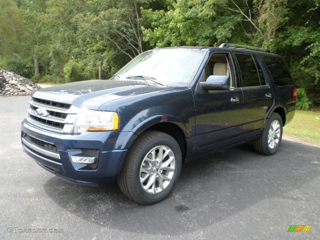 2016 Expedition Limited - Blue Jeans Metallic / Dune photo #11