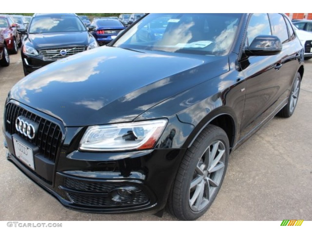 2016 Q5 3.0 TFSI Premium Plus quattro - Mythos Black Metallic / Chestnut Brown photo #3