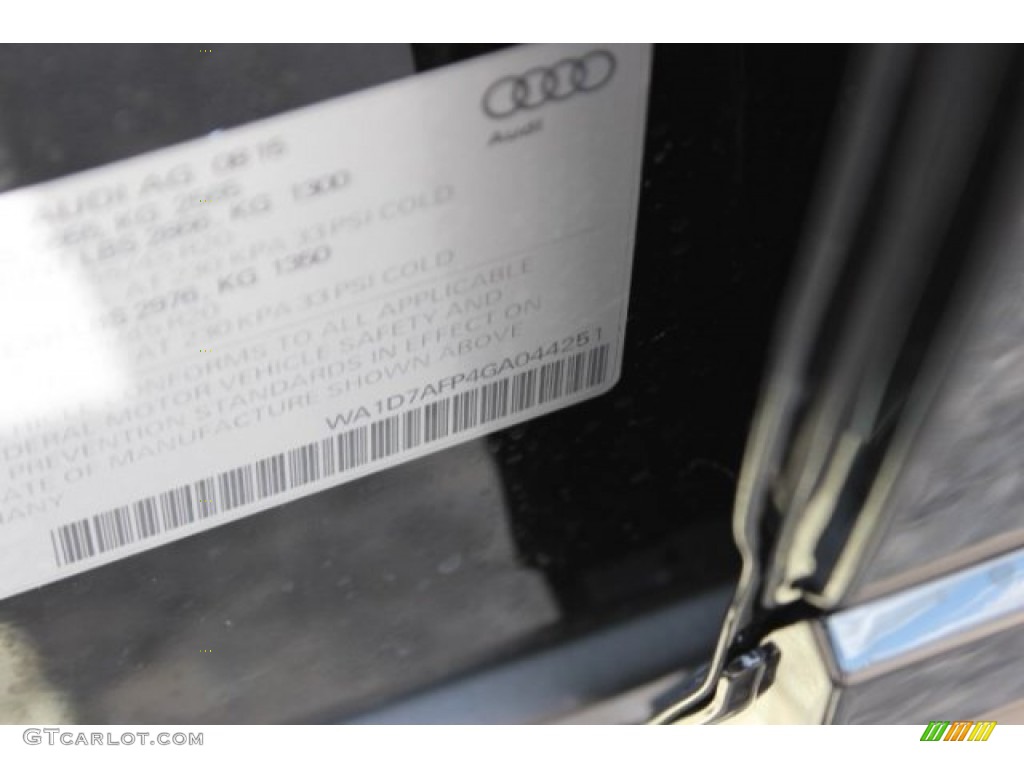 2016 Q5 3.0 TFSI Premium Plus quattro - Mythos Black Metallic / Chestnut Brown photo #46