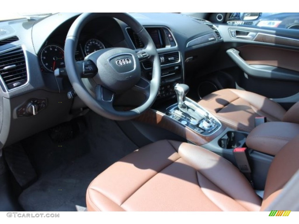 2016 Q5 2.0 TFSI Premium Plus quattro - Scuba Blue Metallic / Chestnut Brown photo #14