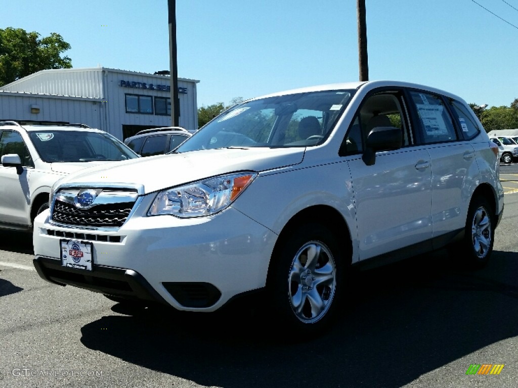 2016 Forester 2.5i - Crystal White Pearl / Gray photo #1