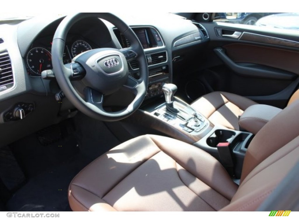2016 Q5 2.0 TFSI Premium Plus quattro - Scuba Blue Metallic / Chestnut Brown photo #14