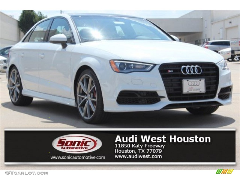 2016 S3 2.0T Premium Plus quattro - Glacier White Metallic / Black photo #1