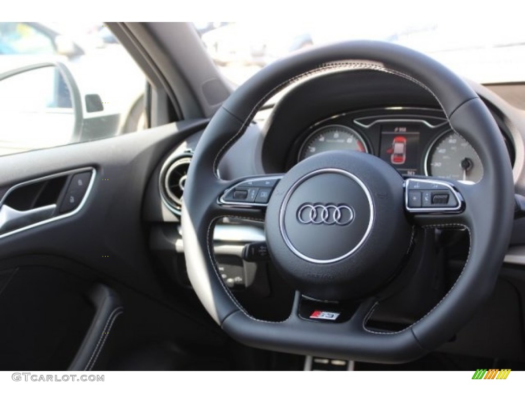 2016 S3 2.0T Premium Plus quattro - Glacier White Metallic / Black photo #35