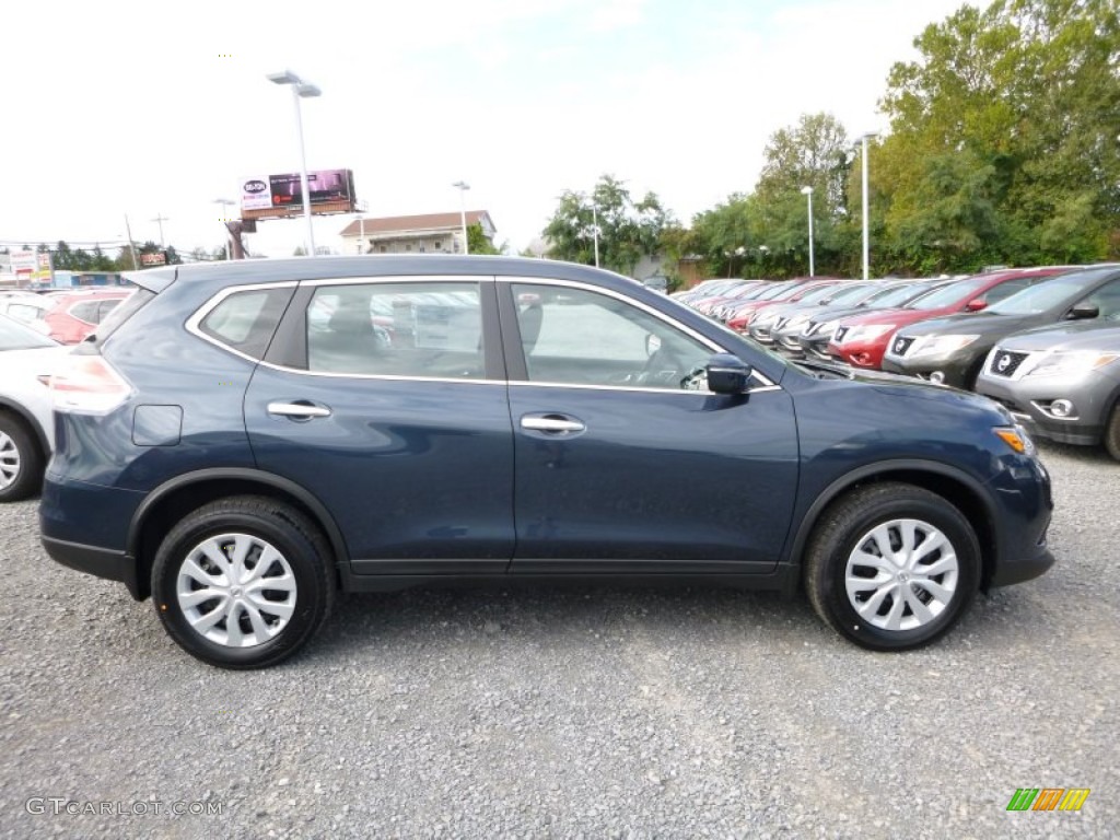 2015 Rogue S AWD - Arctic Blue Metallic / Charcoal photo #6